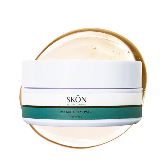 Skön Beautifully Strong Eye Patches Luxury Under-Eye Mask with Gold Infused Skin Rejuvenation Hydrating Patches for Puffiness and Wrinkle Care – Botanical Under-Eye with Aloe Vera – Collagen Boosting