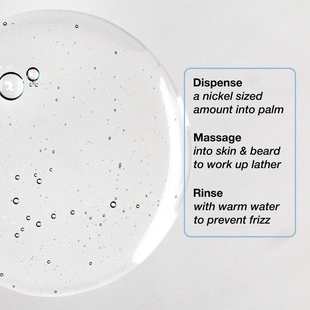 ZEUS Soothing Beard Shampoo for Men, Specialized Face & Hair Wash for Dry & Sensitive Skin, Anti-Dandruff & Itch Relief for Healthy Beard Growth (Made in USA) 6 oz.