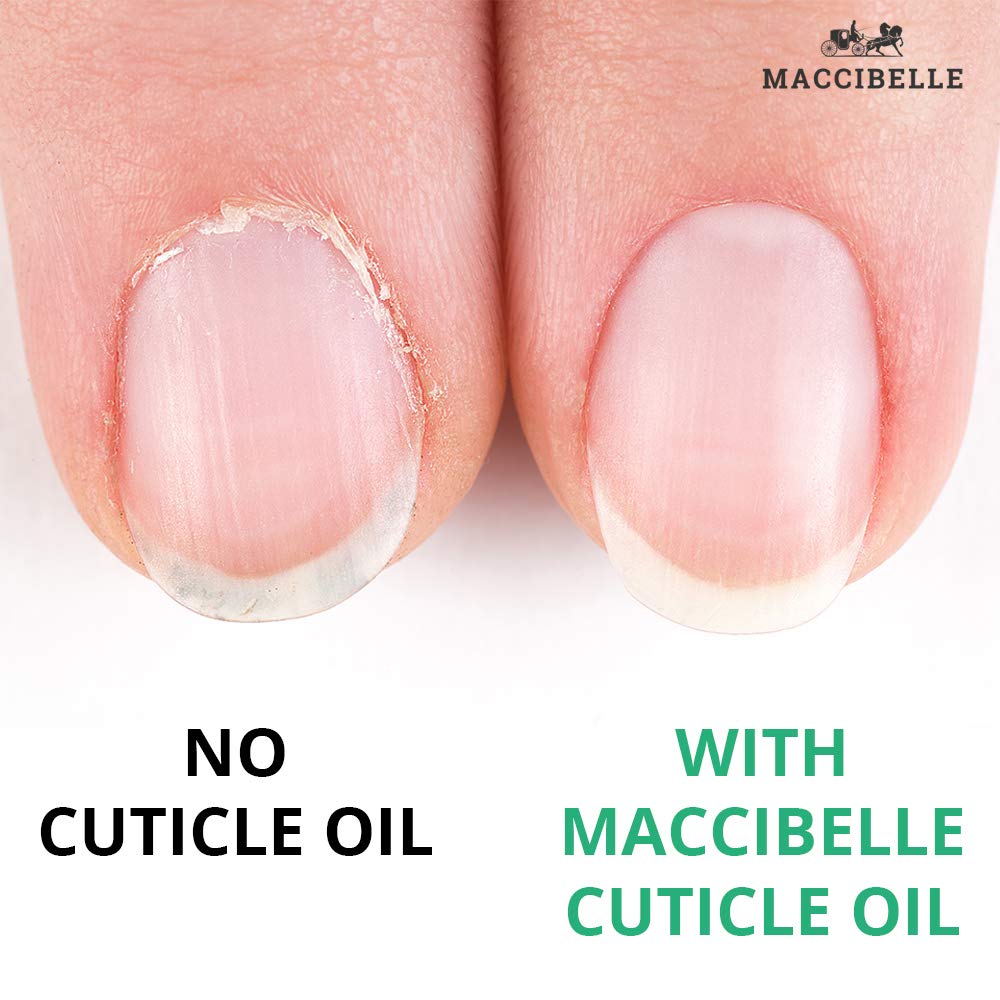 Maccibelle Pure Cuticle & Nail Oil Pen 2ml Heals Dry Cracked Cuticles (Peppermint)