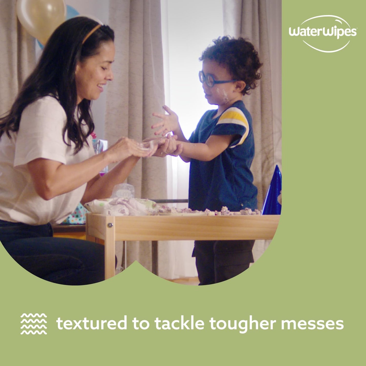 WaterWipes Sensitive+ Baby & Toddler Wipes, 3-In-1 Cleans, Cares, Protects, 99.9% Water, Textured Clean, Unscented & Hypoallergenic, 240 Count (4 Packs)
