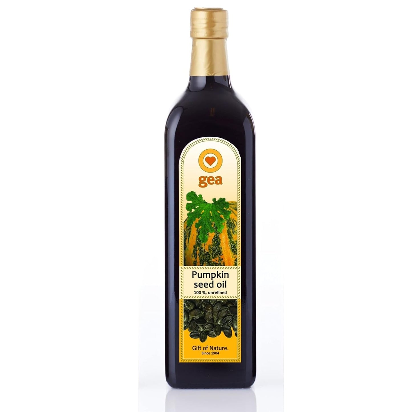 GEA Styrian Pumpkin Seed Oil - (500 ml) 100% Natural Gluten-free Virgin Pumpkin Seed Oil for Salad