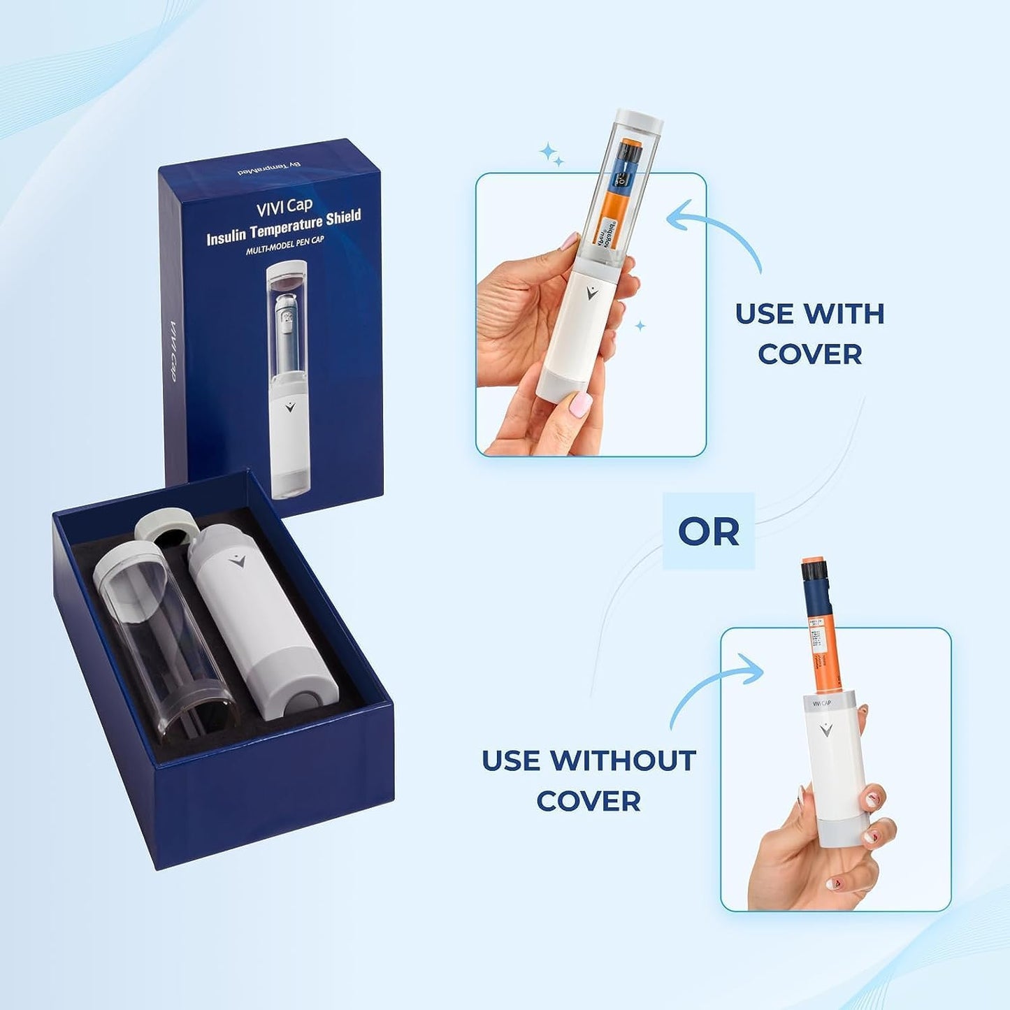 Insulin & Ozempic Cooler Travel Case - TSA Approved - Small Diabetic Medical Travel Case Pen Cooler Insulin Protector Works 24/7/365 No Freezing Or Refrigeration - for All Insulin Pen Models