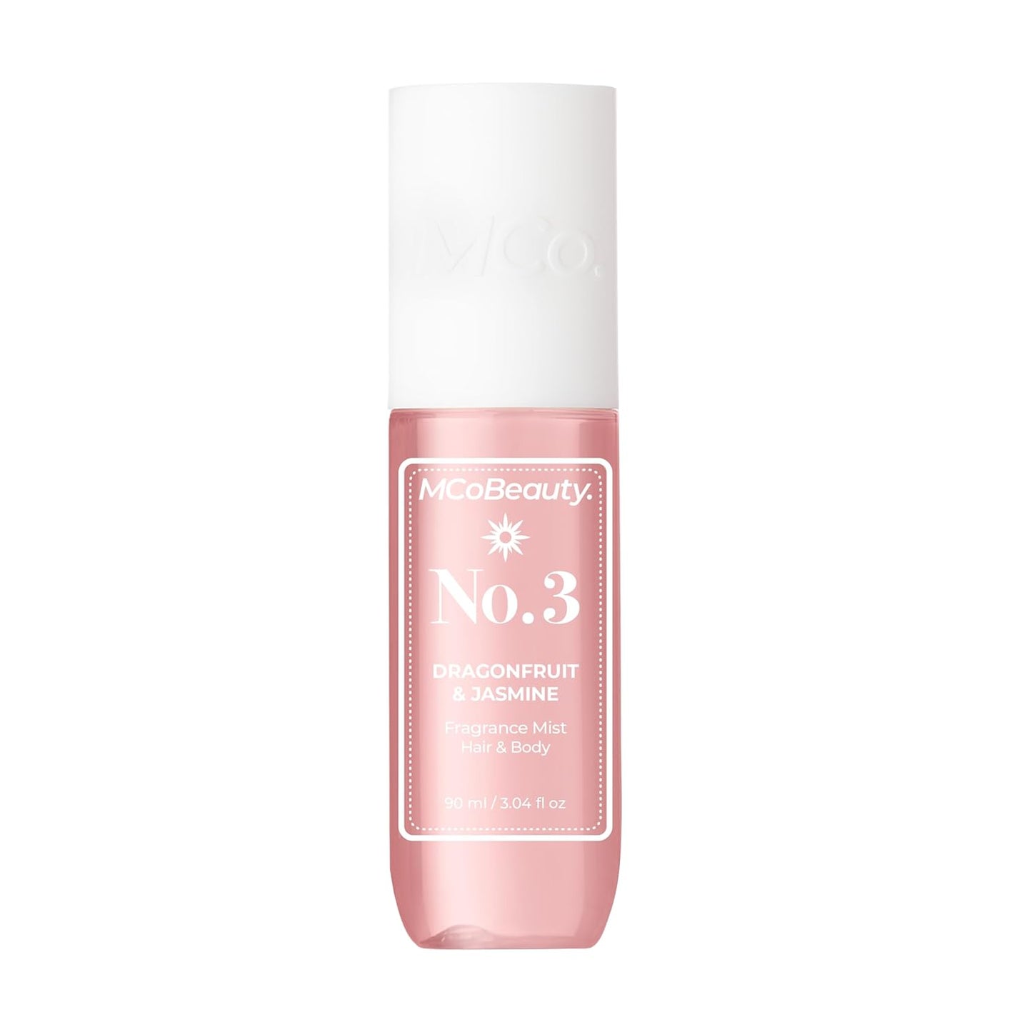 MCoBeauty - Fragrance Mist No.3 - Light Body and Hair Spray with Sweet Blossom, Dragon Fruit and Lychee - Gifts for Women, Cute Stuff, Feminine Spray, Self Care Gifts for Women - 90ml Bottle