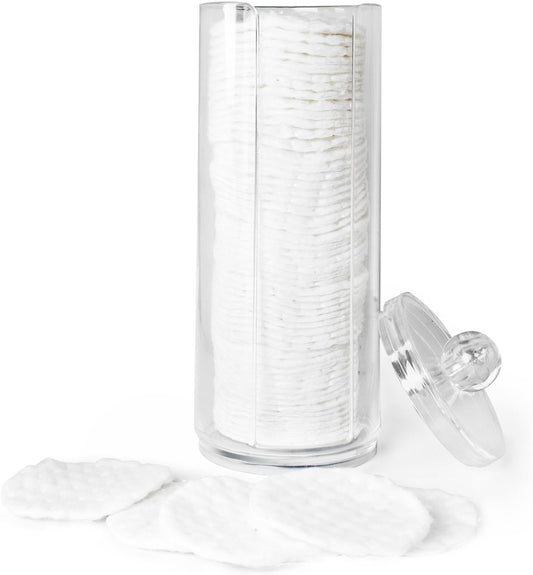 Super Z Outlet Cosmetic Cotton Pad Rounds Holder Makeup Removers Clear Acrylic Organizer Storage Display Rack