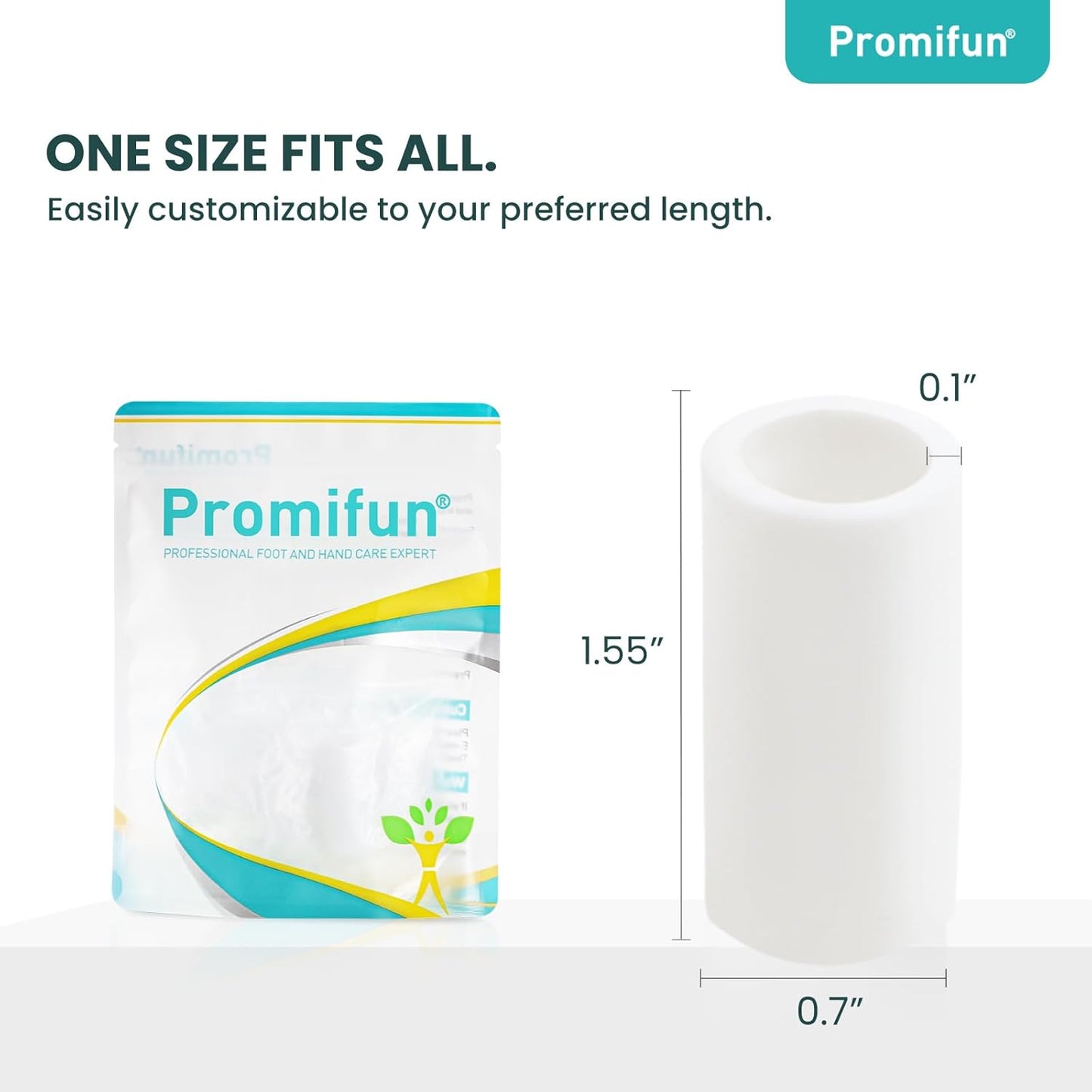 Silicone Toe Protectors – 12 Pack Silicone Toe Sleeve for Hammer Toes, Corns, Calluses, Blisters – Soft Gel Toe Tube Pads for Pain Relief