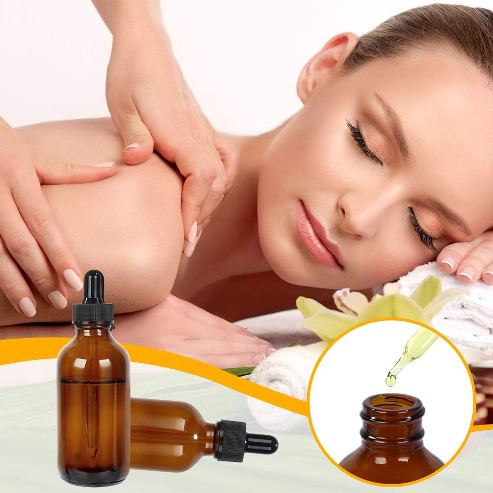 CycleMore 16 Pack (120 ml) 4 oz Amber Glass Boston Bottles with Glass Eye Droppers, Dropper Bottles for Essential Oils & Lab Chemicals & More Liquids Ideal for Mom & Friends