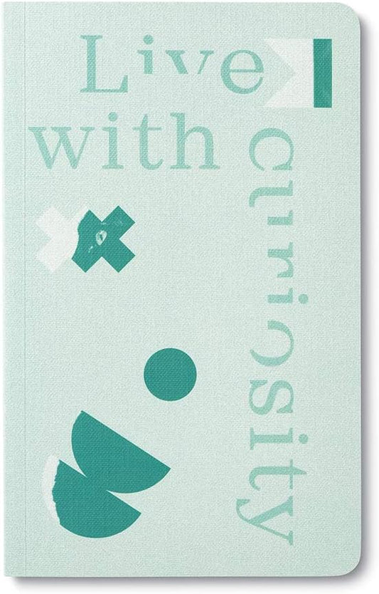 Compendium Softcover Journal - Live with Curiosity – A Write Now Journal with 128 Lined Pages, 5″W x 8″H