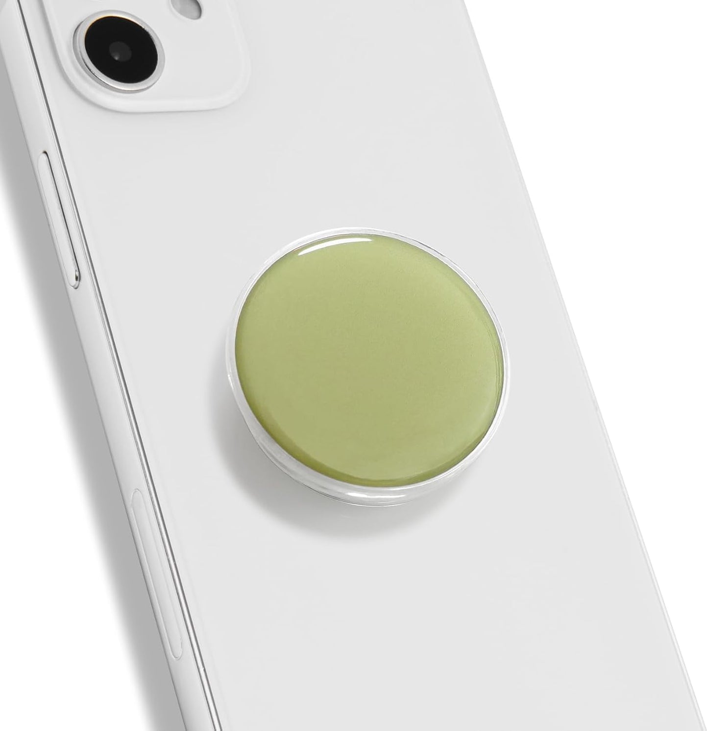 OnTheGrip Cute Solid Macaron Color Round Shape Collapsible Mobile Phone Grip Stand Holder for Smartphone Tablet Cell Phone Accessory (Ocean Green)