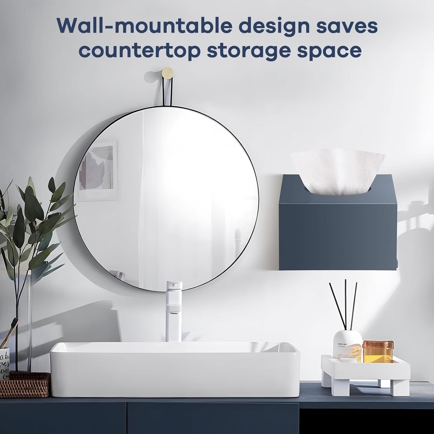 Acrylic Hand Towel Box Cover Compatible with Kleenex Disposable Hand Towels Wall-Mounted Paper Towel Dispenser Suitable for Tabletop, Bathroom, Car, and Office Use(Grey)