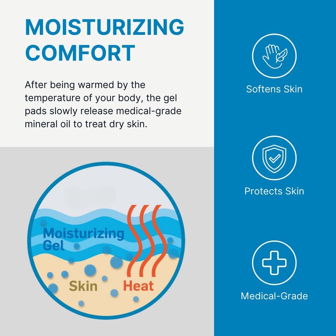 NatraCure Gel Toe Protectors - Reusable Covers for Women and Men, Bandages, Pads, Sleeves for Ingrown Toenails, Corns, Blisters, Plantar Warts - 12 Pack