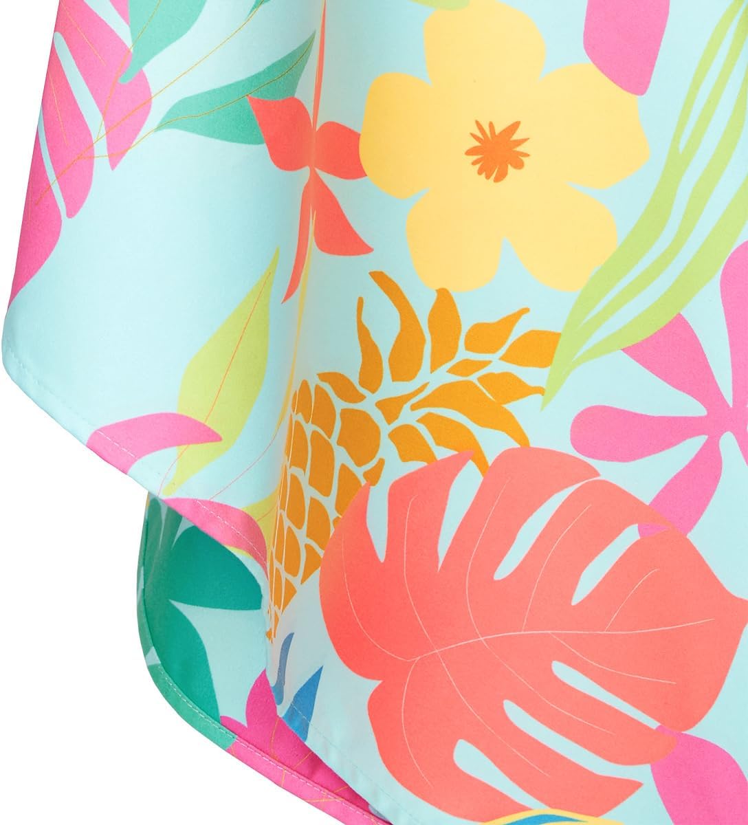 Dock & Bay Beach Towel - Quick Dry, Sand Free - Compact, Lightweight - 100% Recycled - Includes Bag - Aloha Glow - Extra Large (200x90cm, 78x35)