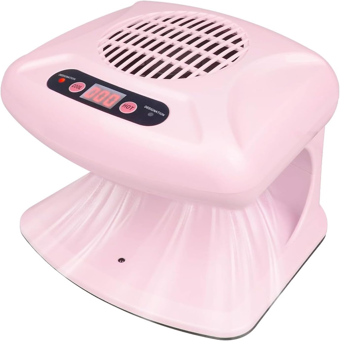 Nail Dryer for Regular Polish 300W 2 in 1 Nail Drying Fan with Auto Sensor Hot and Cold Air Professional Nail Dryer for Manicure Salon and Daily Home Use(Pink)