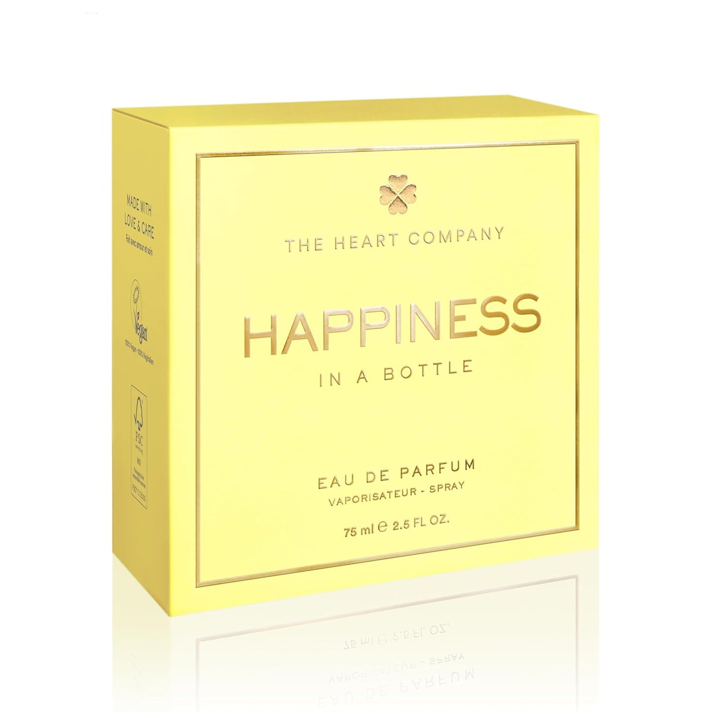 THE HEART COMPANY | Happiness in a bottle | Citrus Perfume for women | Vegan Women's Eau de Parfum | Clean Bergamot Fragrance with Essential Oils 75ml - 2.5 fl oz.