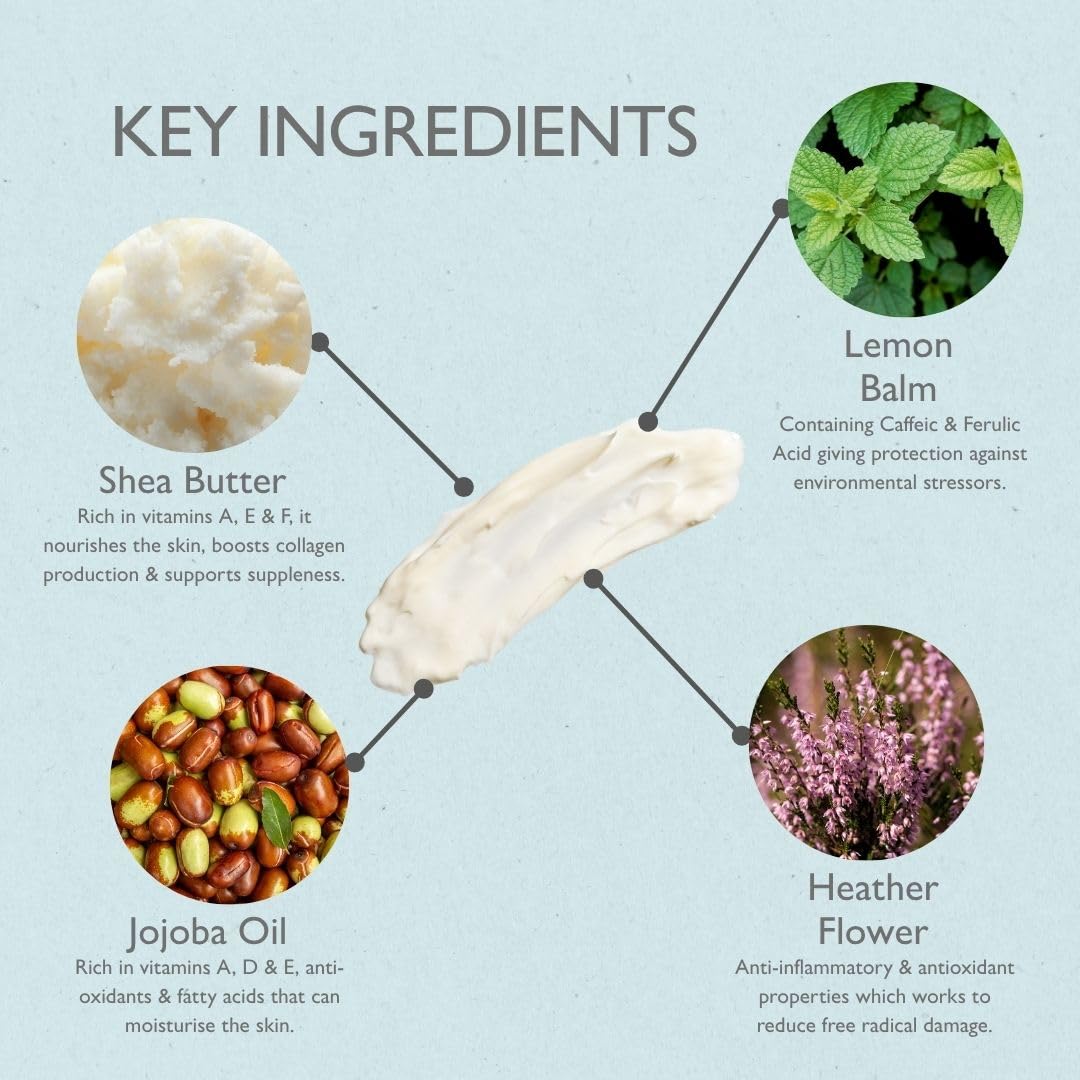 RHUG Estate WILD BEAUTY - Hand & Nail Cream with Orange Peel Oil and Yarrow | Nourishing Moisturizer for Hands | 75ml | Made in the UK