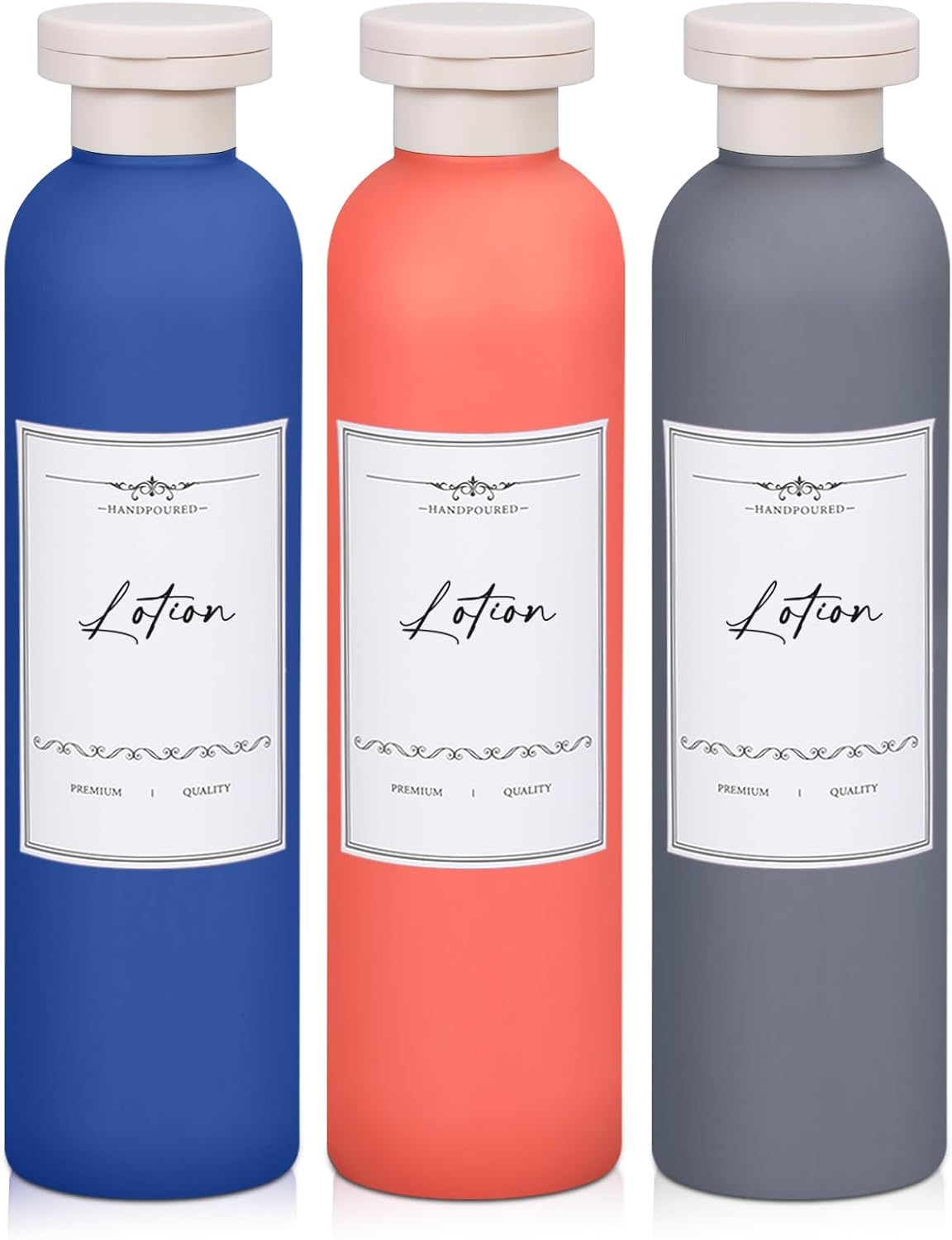 Travel Shampoo Bottle, Empty Plastic Squeeze Bottles 8.8oz with Flip Cap, Lotion Container for Toiletries Travel Size Shampoo and Conditioner