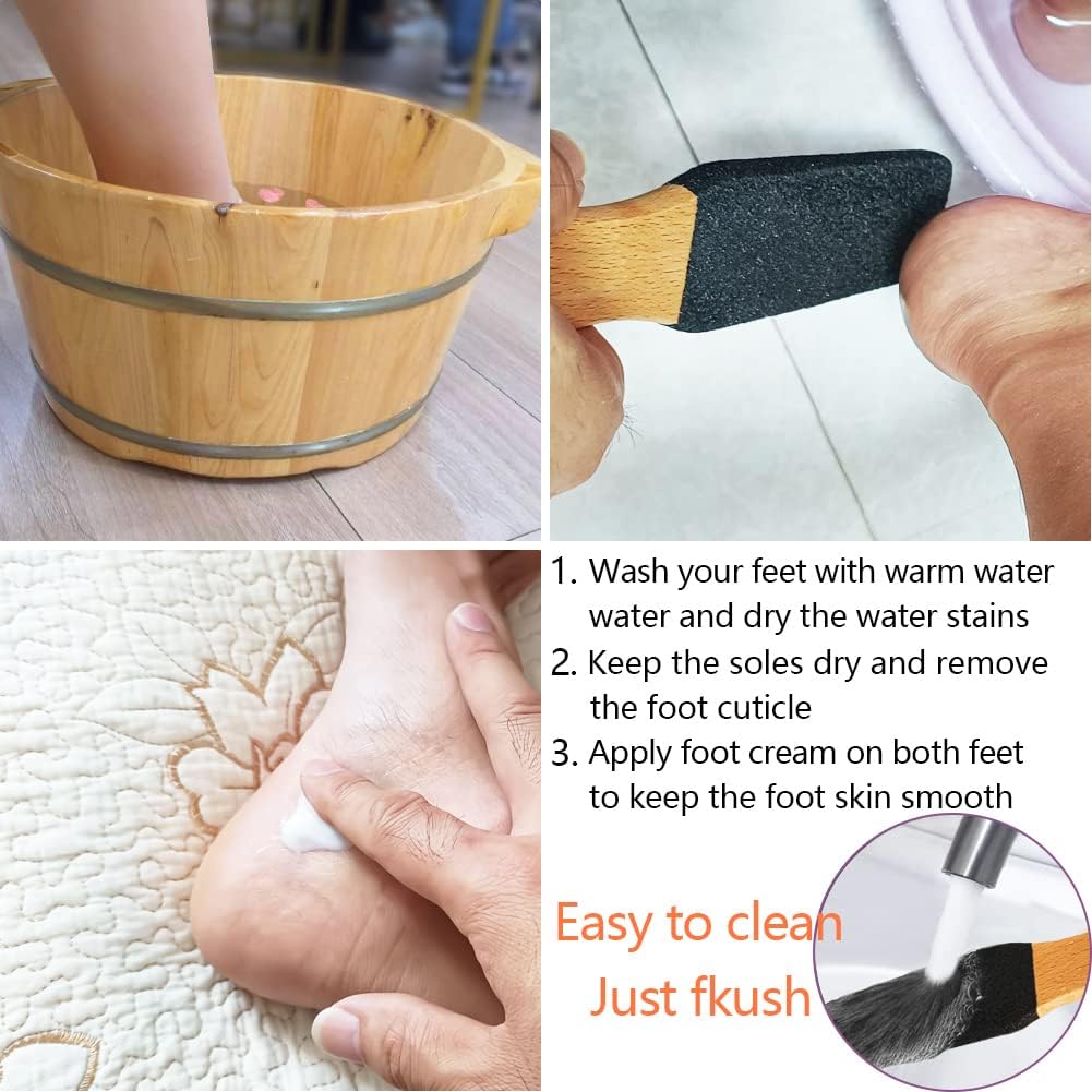 Foot File/Rasp,Exfoliator Pedicure Tool Foot Callus Remover Scrubber for Dead Skin,Corn and Hard Skin - Pumice Stone for Cracked Feet,Heels, Elbows, Hands in Shower
