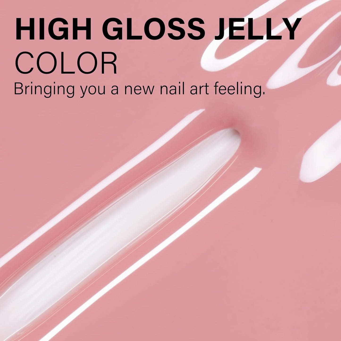 AILLSA Nude Pink Gel Nail Polish Misty Rose Jelly Gel Polish Neutral Sheer Translucent Gel Polish Long Lasting Light Pink Color Soak Off U V Gel for French Manicure Nail Art at Home 0.51 Oz