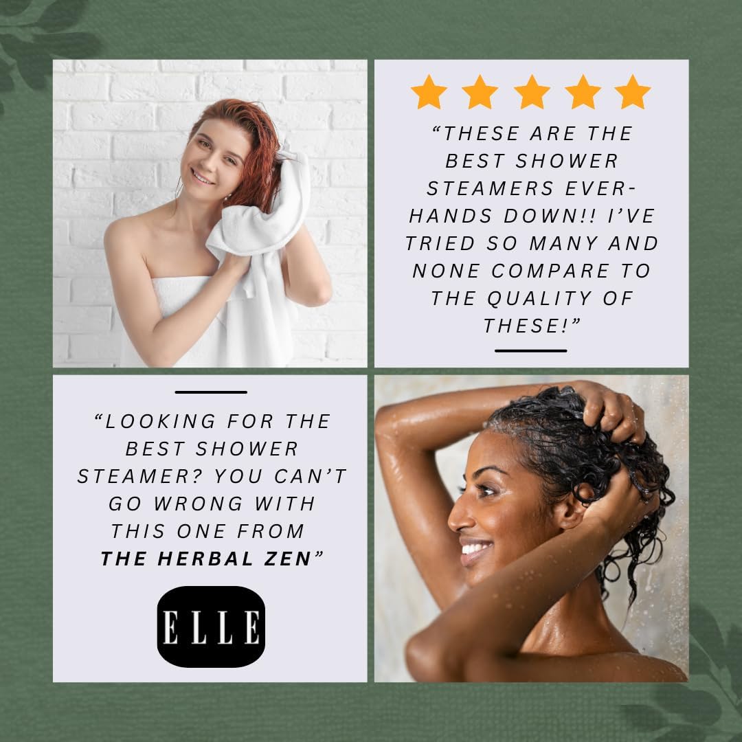 Lavender Shower Steamers Aromatherapy with Essential Oils, Made in The USA Shower Bombs, Shower Bomb Aromatherapy, Relaxing Gifts for Women, Spa Day Gifts, Birthday Gifts for Women and Men