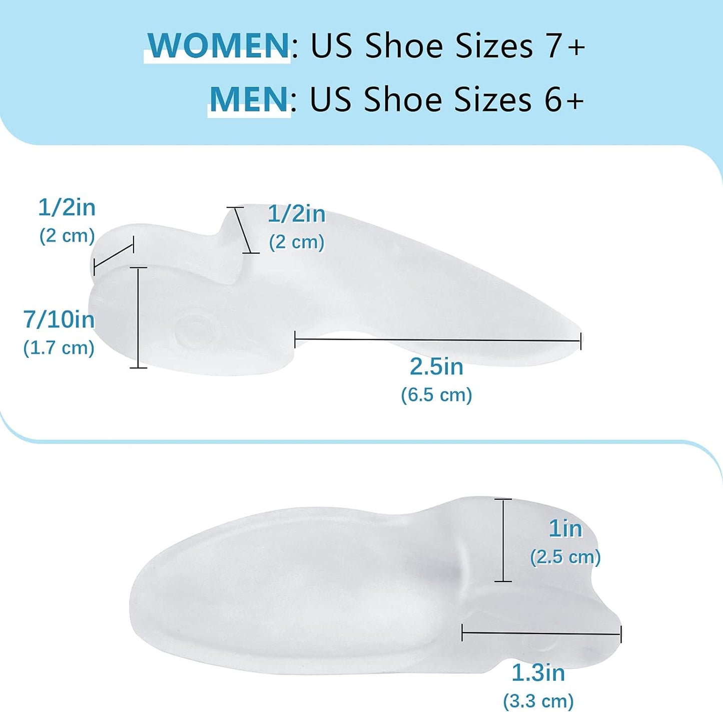 Pack of 12 Bunion Cushions and Protectors, (1/2'' Thick) Bunion Pad with Gel Shield, Bunion Corrector with Separator for Big Toe, Bunion Shield for Pain Relief from Bunion Pain, Pressure