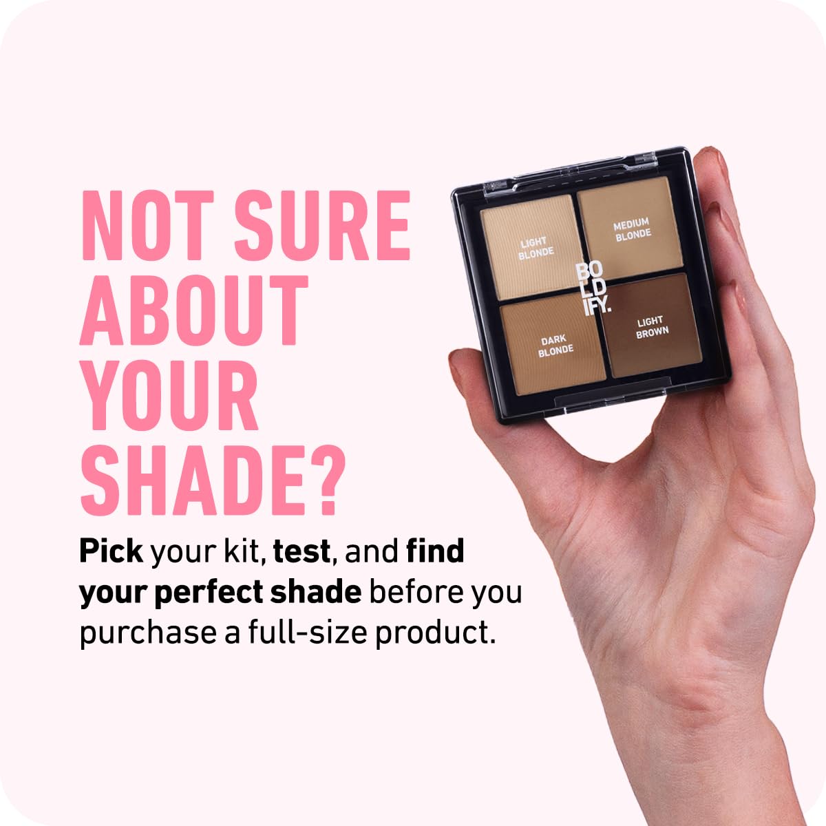 BOLDIFY Hairline Powder Color Sample Kit - Root Touch Up Hair Color for Gray Coverage - Bald Spot Concealing Hair Powder for Women & Men - 48-Hour Stain-Proof - Lighter Blondes