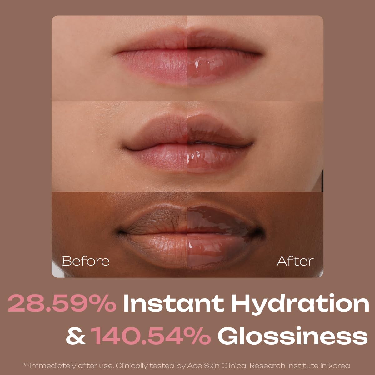 PDRN Tinted Lip Serum – High Gloss Ultra Hydrating Natural Glow, Non-Sticky Volumizing Color Glaze with Long-Lasting Shine, Nourishing Moisturizing Repair for Chapped Lips (0.34 oz) (coconut)