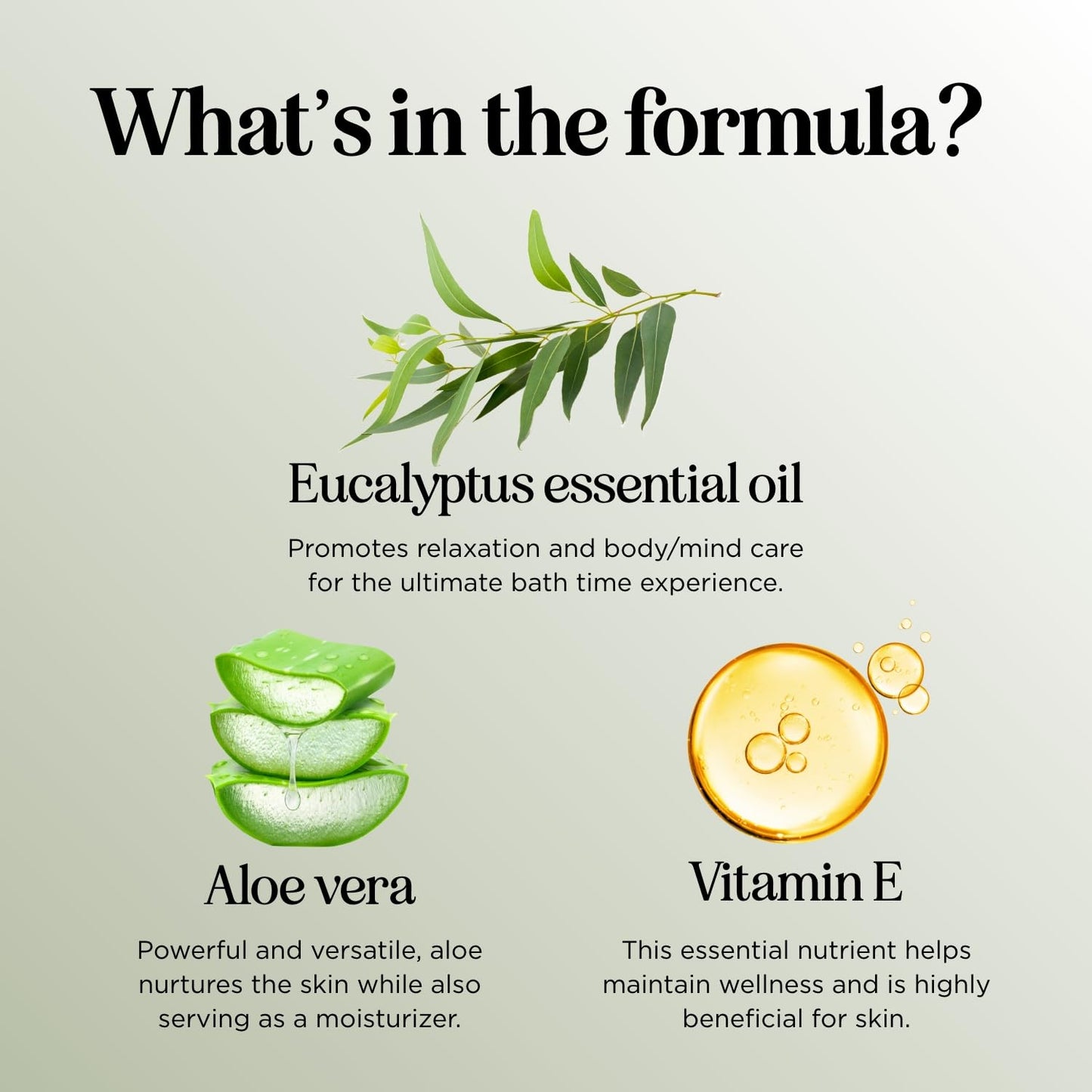 Premium Eucalyptus Bubble Bath Soap - Sulfate Free Adult Bubble Bath for Women and Men with Relaxing Essential Oils with Vitamin E - Foaming Bath Oil for Dry Skin Featuring Aromatherapy Oils