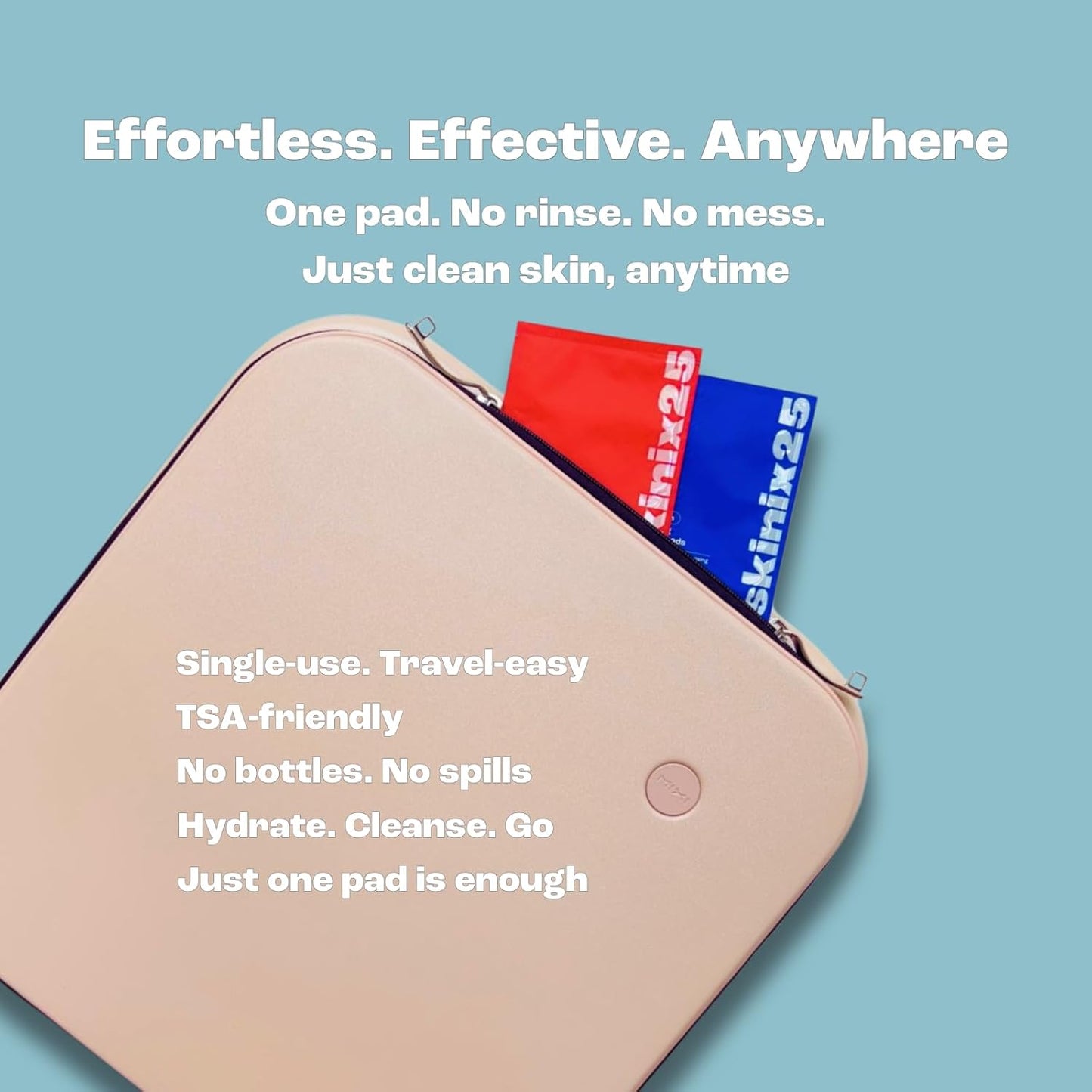 Hydracalm & Aquafresh Facial Cleansing Pads – 20 Individually Wrapped Face Wipes for Travel, Gym & On-the-Go Skincare | Hydrating + Oil-Control Cotton Pads for All Skin Types