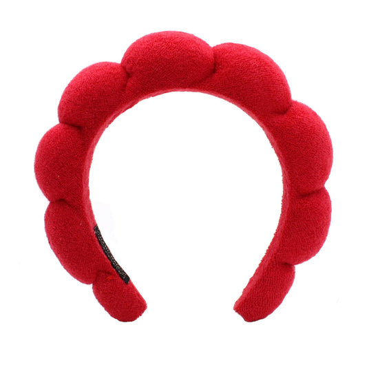 Spa Headbands for Washing Face Makeup Skin Care Headband Women Bubble Facial Beauty Headbands Puffy Shower Towel Band Hair Headband