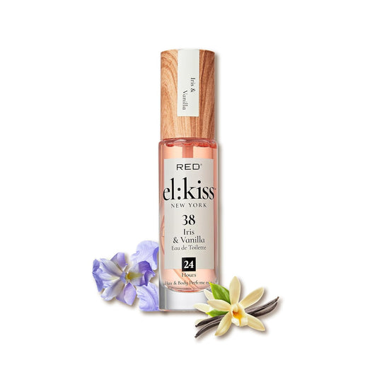 EL:KISS Hair Perfume & Body Mist, Iris & Vanilla Inspired by La V. E. Belle, Eau de Toilette 30mL (1.01 Fl Oz), Hydrating & Long-Lasting, Alcohol & Mineral Oil-Free, Jojoba, Argan Oil & Aloe Vera