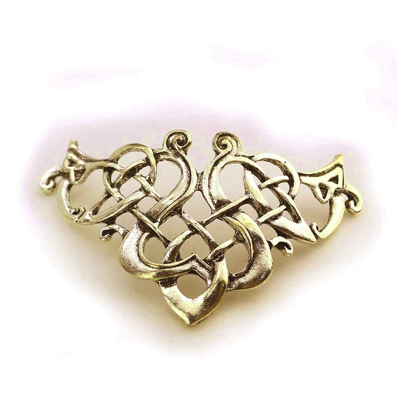 Tinsow Silver Celtic Hair Slides, Creative Minimalist Hair Barrettes and Claws for Women - Hair Accessories (Style C H -New)