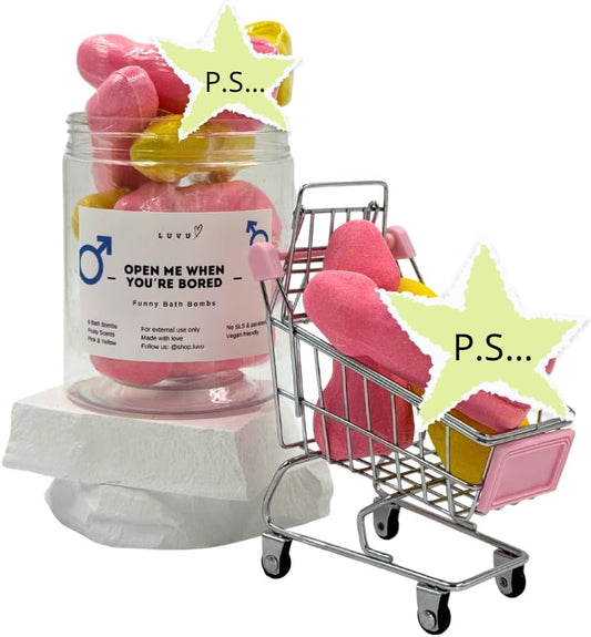 Funny Bath Bombs – Surprise Bath Bombs - Funny Gifts for Women – Gifts Set for Women – Spa Set – Birthday Gifts – Bachelorette Party Favors – Fruity Floral Scent