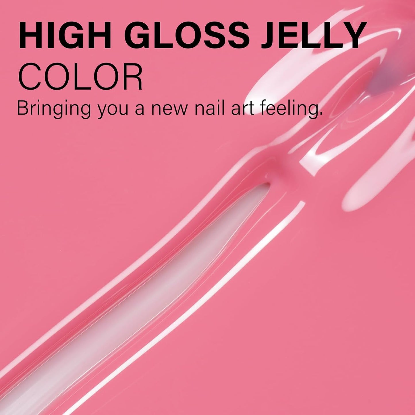 AILLSA Ruddy Pink Gel Nail Polish Romantic Flamingo Jelly Gel Polish Sheer Rose Translucent Nude Gel Polish Long Lasting Blush Red Color Soak Off U V Gel for French Manicure Nail Art at Home 0.51 Oz