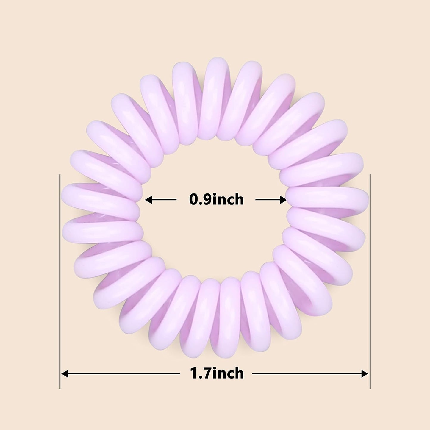 20 Pack Hair Elastics, No Crease Spiral Hair Ties Hair Bands Multi Color Waterproof Phone Cord Hair Scrunchies Hair Coils Accessories for Women Girls…