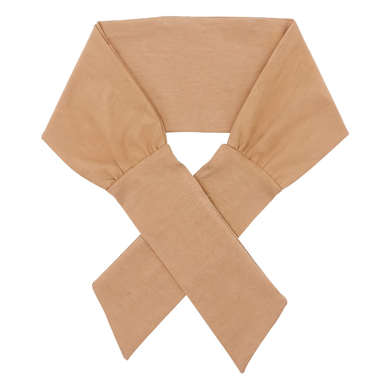 Kitsch Eco-Friendly Adjustable Bow Headband for Women | Stylish Cotton Hair Band & Head Tie for Girls, 2pc (Sand)