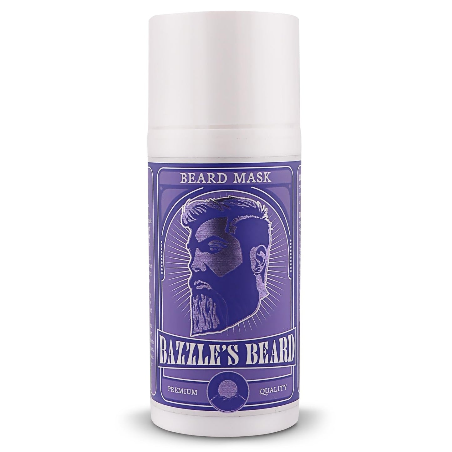 Bazzle's Beard Mask – Hydrating & Strengthening Mustache Conditioner Infused with Avocado Oil, Rejuvenating Beard Balm with Biotin for Hair Growth & Repair for Men, Facial Hair & Mustache Growth Balm