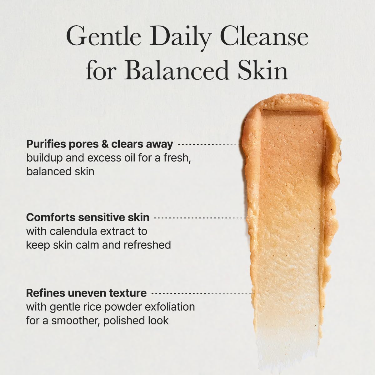 ARENCIA Calendula Rice Mochi Fresh Cleanser - Moisturizing, Brightening & Deep-Cleansing (4.23oz)