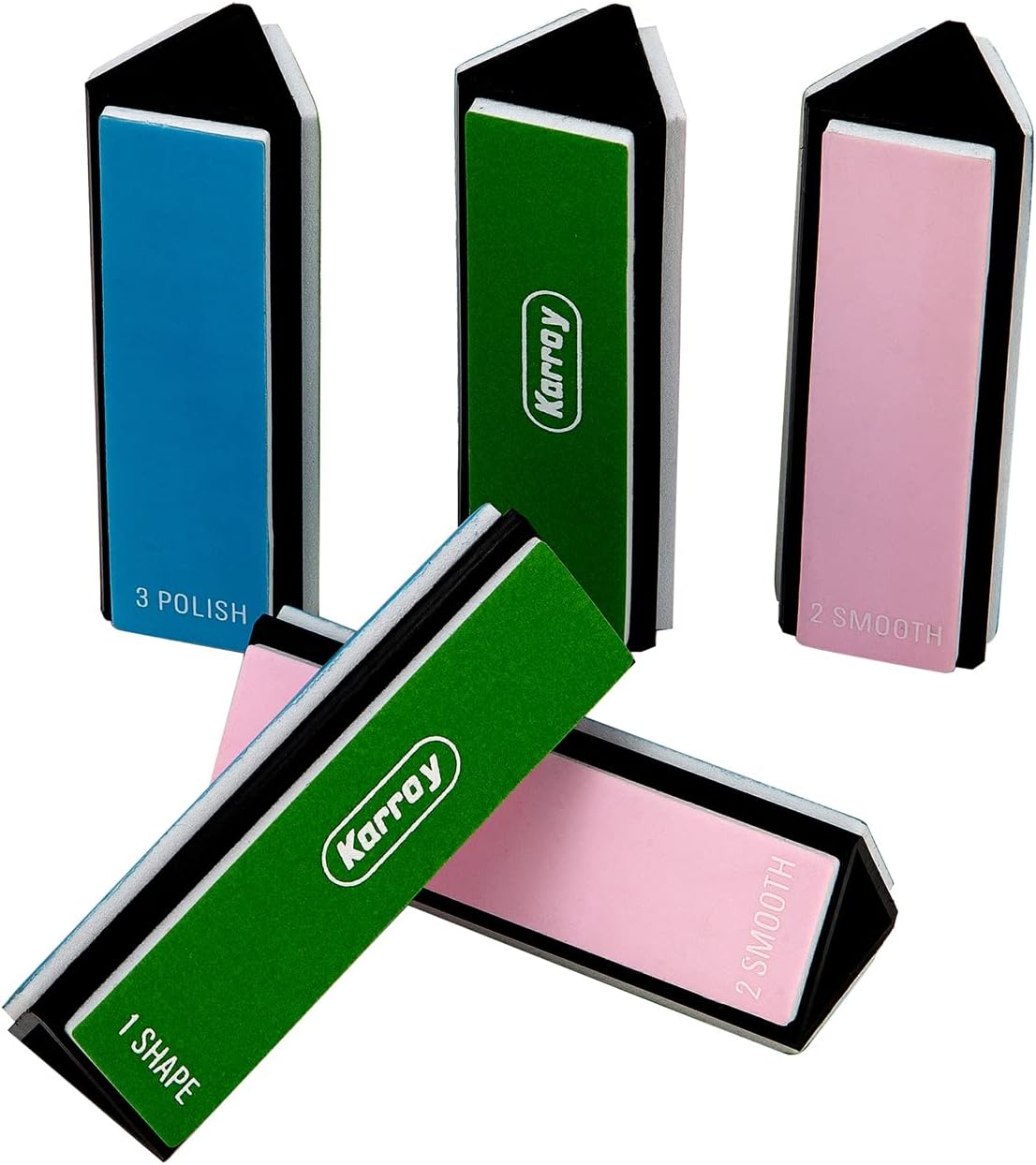 Nail Files and Buffers for Natural Nails Smooth and Polish Gel Surface 400/600/4000 Grit (D-Prism)