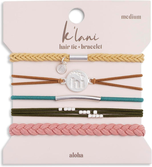 K'lani Hair Tie Bracelets for Women - Elastic Hair Bands That Double as Stylish Jewelry - Discover - Small