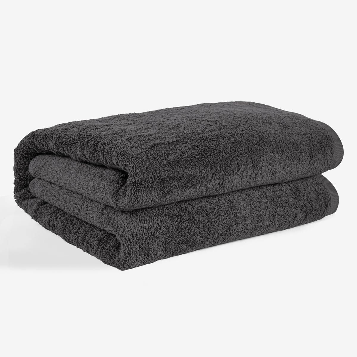 SALBAKOS 100% Turkish Cotton Jumbo Bath Sheet Towel Oversized 40x80 inch | Premium Hotel & Spa Quality, Soft, Absorbent, XL Bath Towels | Made in Turkey (Pack of 1, Gray, Jumbo Bath Sheet)