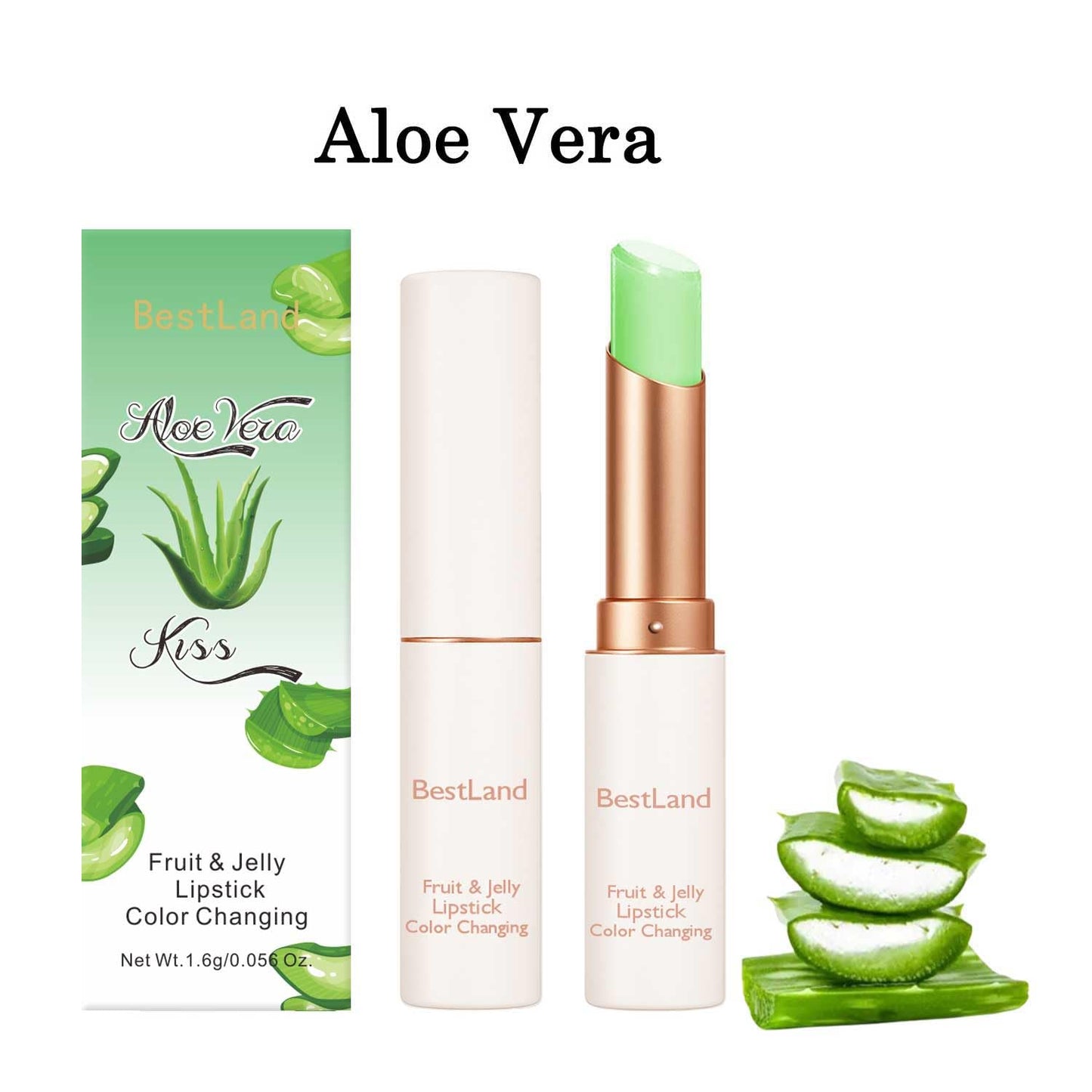 6 Pcs/Set Peach Aloe Vera Strawberry Blueberry Avocado Grape Jelly Lipstick Set Temperature Change Moisturizer flower Lip Stick Long Lasting Nutritious Lip Balm Magic Color Change Lip Gloss