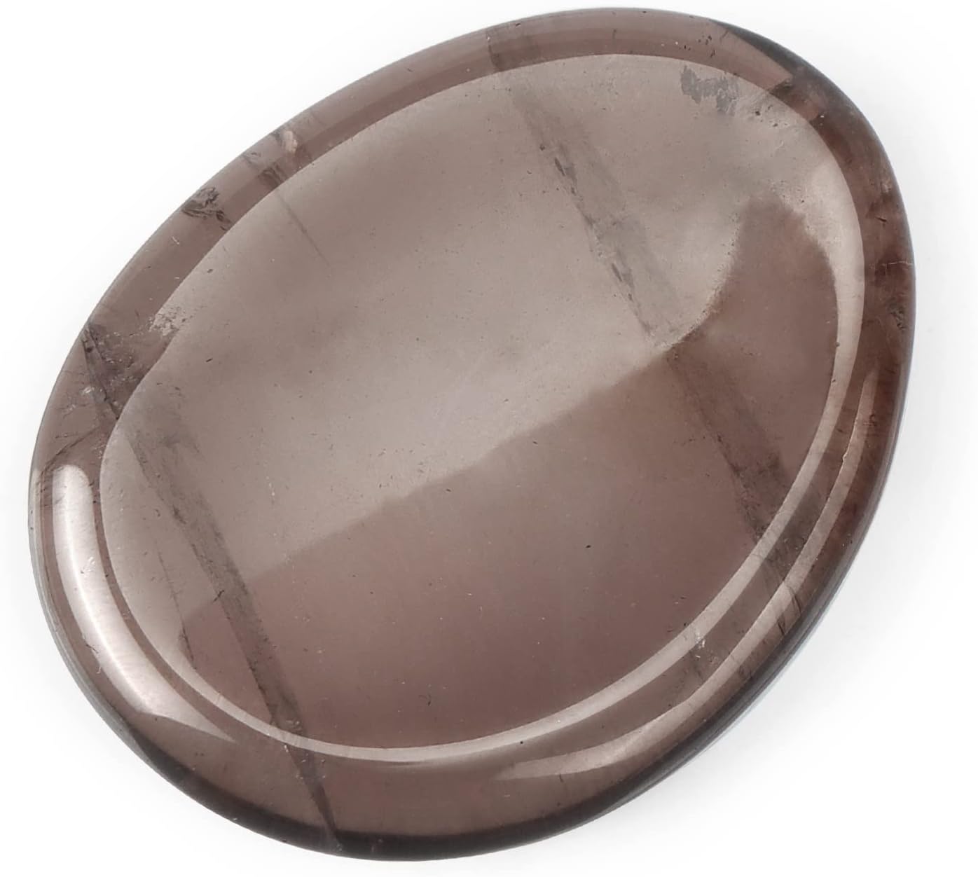 Artistone Smoky Quartz Crystal Chakra Thumb Worry Stone Teardrop Reiki Healing Stone Pocket Palm Stones for Anxiety Stress Relief Meditation Therapy Geometry Home Decor