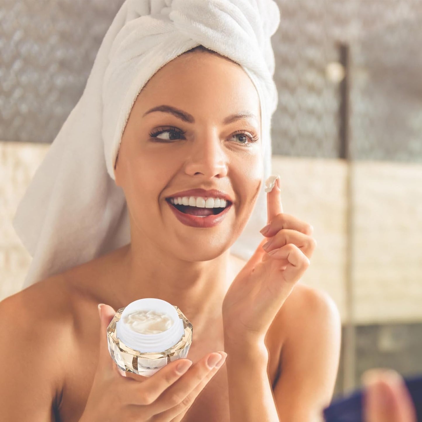 Jar 3Pcs Empty Refillable Cosmetic Jars Makeup Jars Face Cream Jar Travel Lotion Containers(15g)