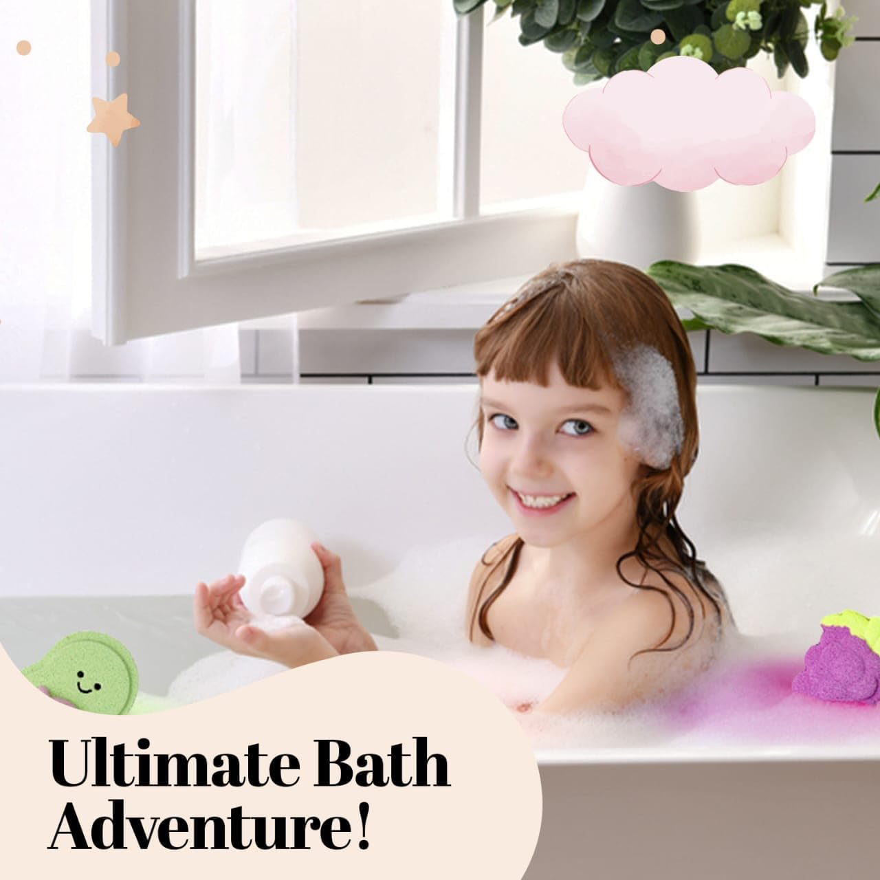 Bath Bombs for Kids Age 3+, Boys Girls Teens with Surprise Inside Fruit Shaped Large Colorful, Natural & Non-Toxic for Birthdays, Girls Spa and More