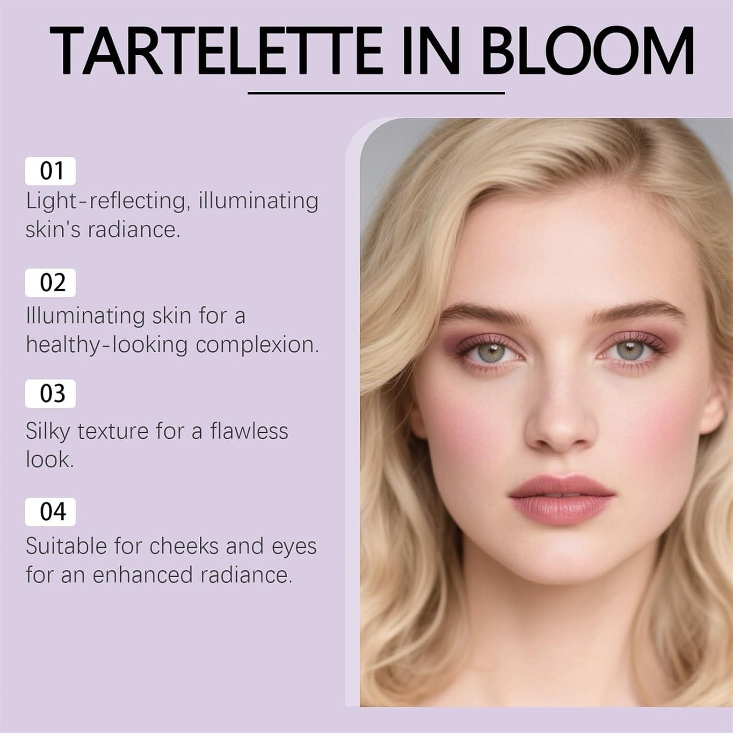 Eye & Cheek Palette - Makeup Kit with Eyeshadow, Highlighter, Blush & Contour Powder, Includes Detachable Brush for a Natural Shimmer Glow, Face Contouring Palette for Women (2 PCS)