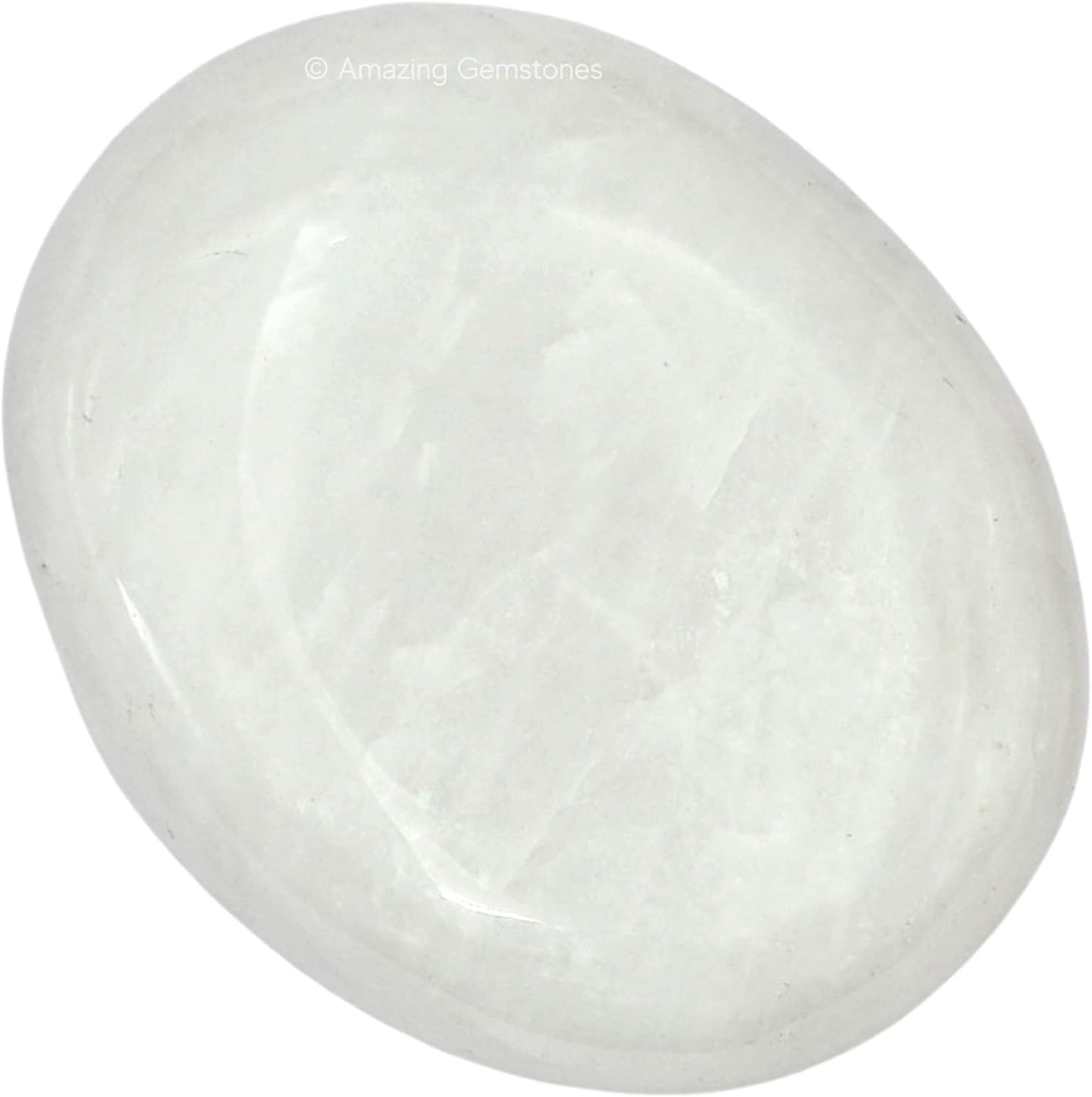 Amazing Gemstone Snow Quartz Crystals and Healing Stones - Large Palm Stone Crystals Piedra - Crystal for Good Luck, Balanced Positive Energy, Meditation - Unique Stocking Stuffers, Gifts for Women