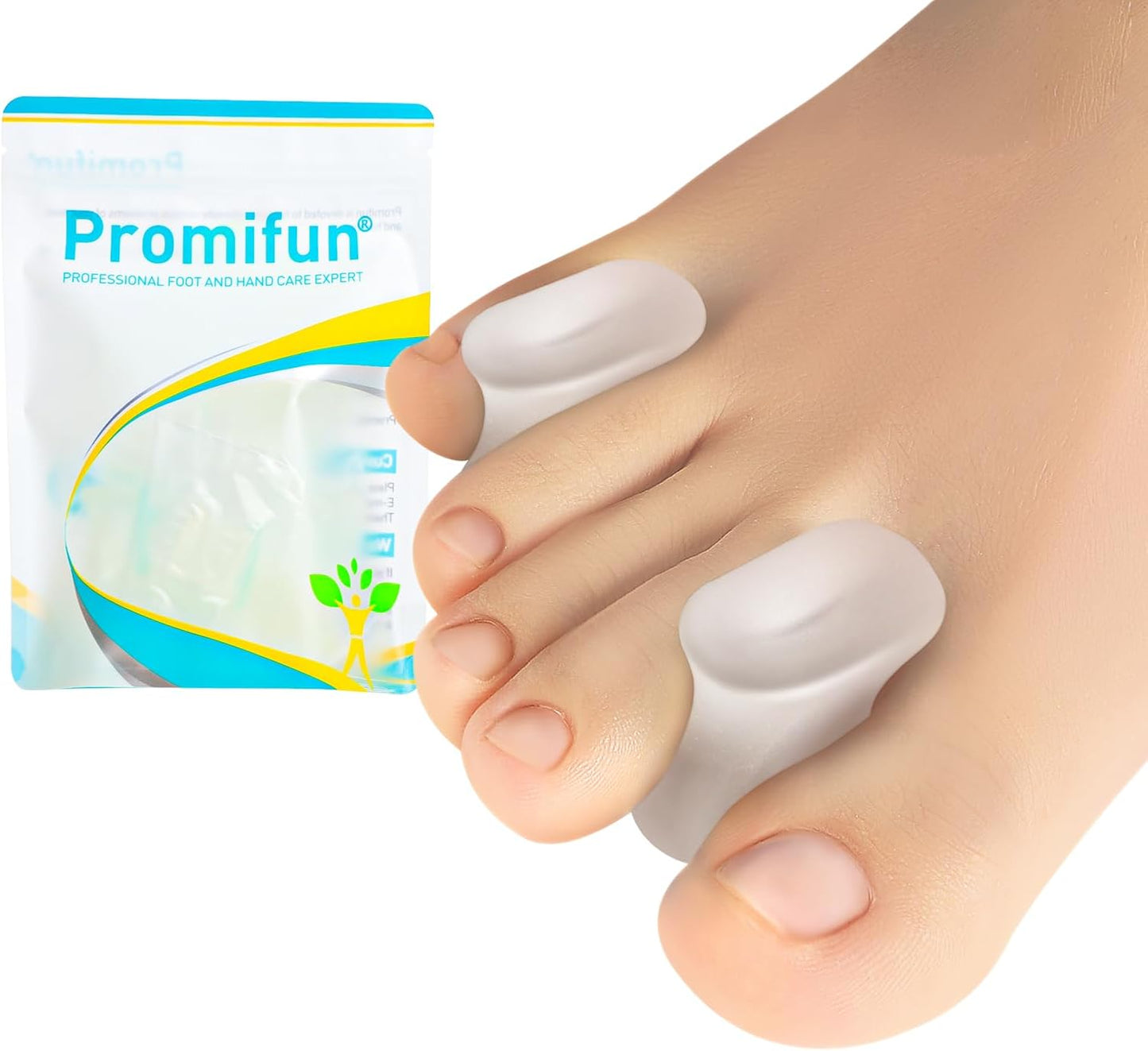 Upgraded Gel Toe Separators - 12 Pack Aloe Vera Extract Infused Silicone Toe Spacers for Straightening Overlapping Toes, Bunions, Calluses – Bunion Corrector for Men and Women(6M+6S)