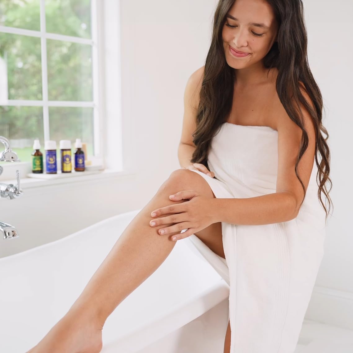 Ancient Greek Remedy After Shower Body Oil for Women - Organic Face Oil & Body Moisturizer for Dry Skin with Sweet Almond, Jojoba, Olive, Lavender and Vitamin E Oil - Natural Clean Skincare, 4 oz