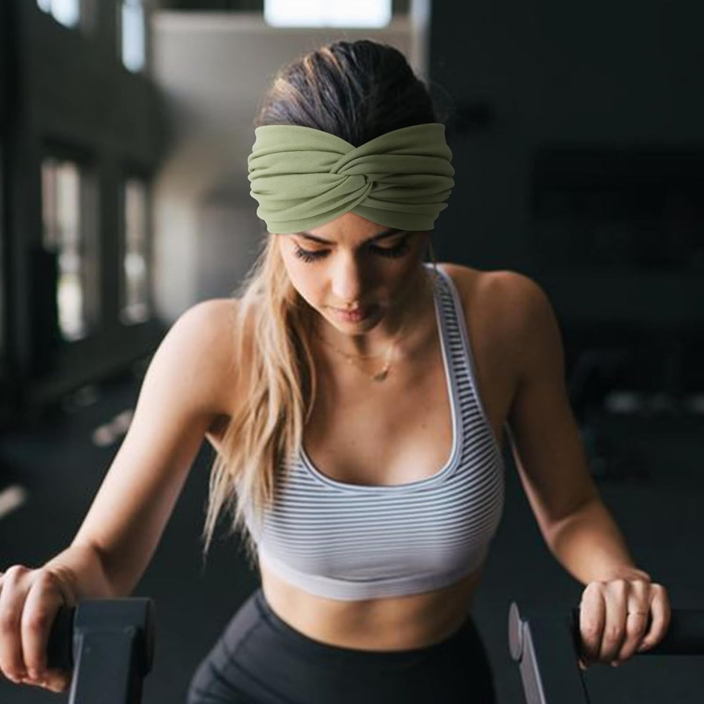 DRESHOW 4 Pack Turban Headbands for Women Wide Vintage Head Wraps Knotted Cute Hair Band Accessories