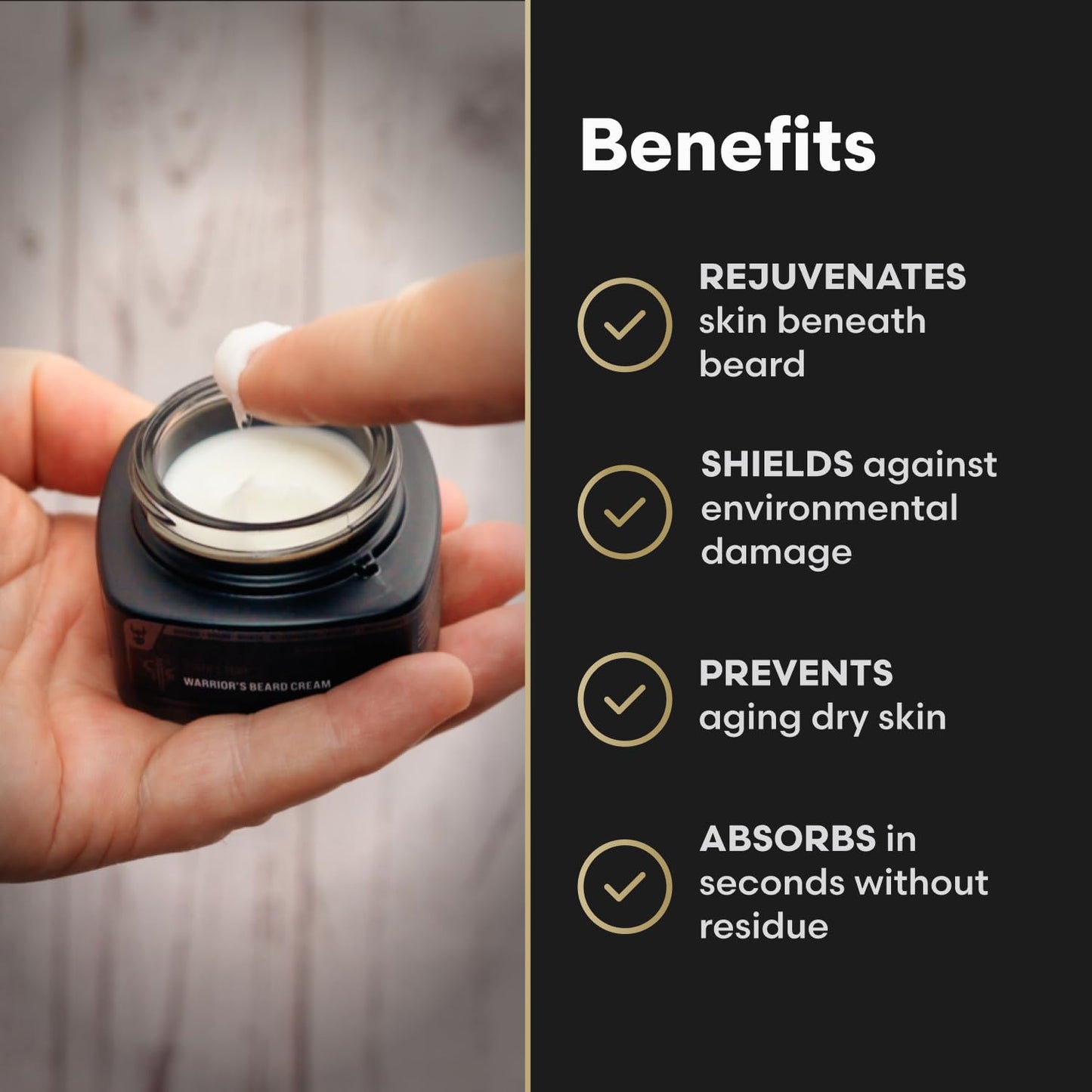 Beard Cream for Men by Beard Struggle - Beard Itch Relief Softener & Moisturizer - Keep Your Beard Growth Hydrated & Refreshing - Platinum Collection, Aesir's Triumph - 50g