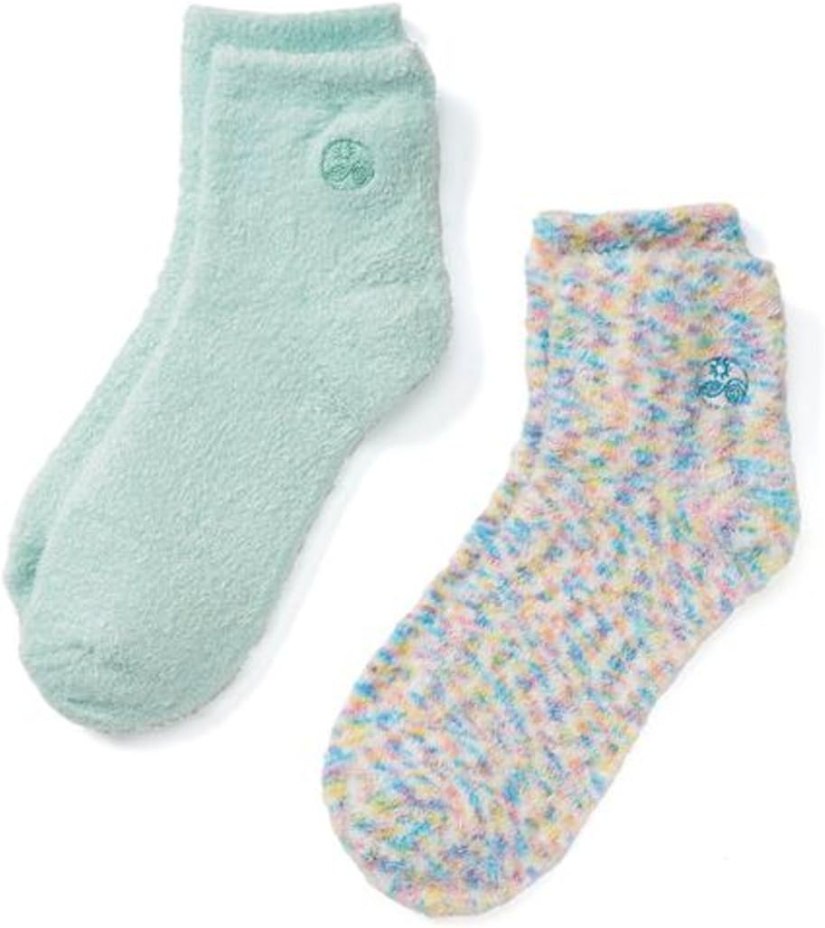 Earth Therapeutics Aloe Socks, 2 Pair Per Package (1 Pair Multi-colored, One Pair Aqua) by Earth Therapeutics